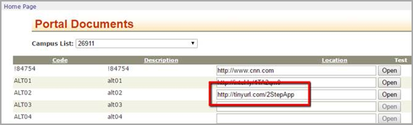 Portal Documents - adding tinyurl