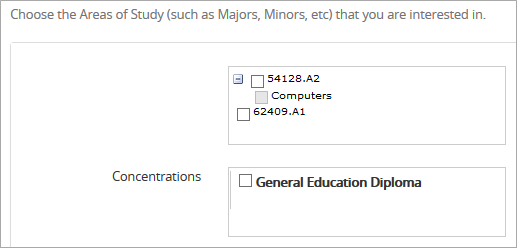 Choose AoS/Concentration