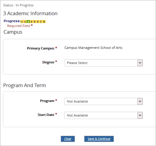 Online Spplication - Step 3