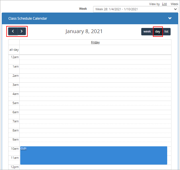 Calendar day