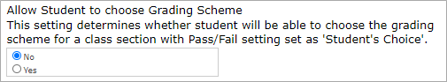 Grading choice