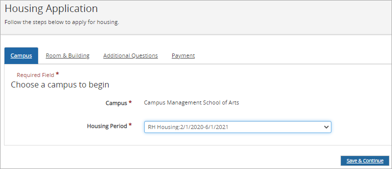 Housing Application 