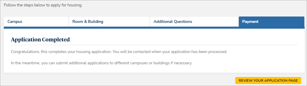 Housing Application - Done