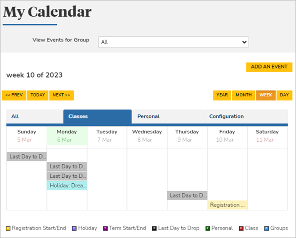 My Calendar