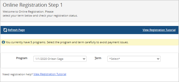 Select Program