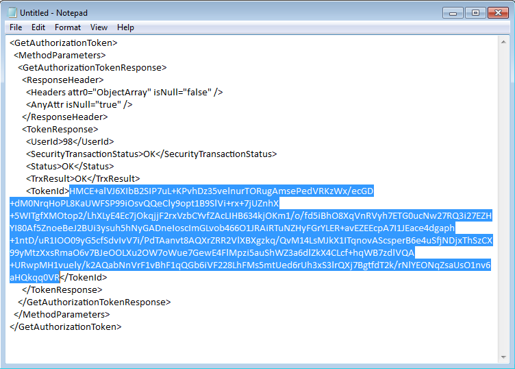 TokenId in Notepad