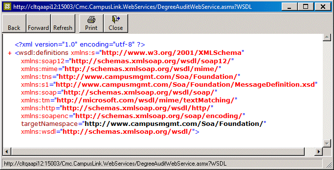 Web Service WSDL