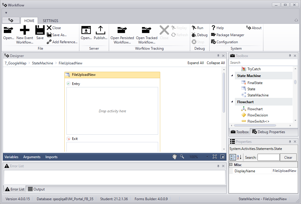 Workflow Composer UI Workflow Composer UI