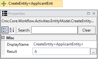 CreateEntity ApplicantEntity