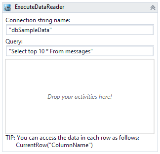 execute data reader example