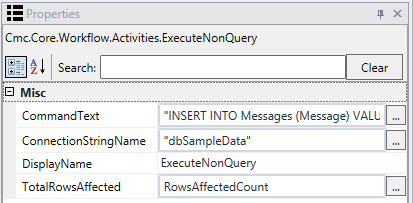 ExecuteNonQuery: OutArgument mapped to variable