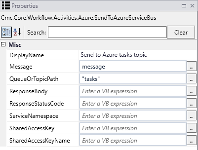 Example Send to Azure Service Bus