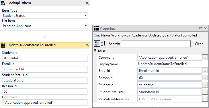 Update Student Status To Enrolled