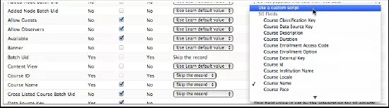 Incoming data mapped to an internal object model