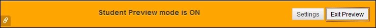 The Student Preview mode is ON banner with Settings and Exit Preview buttons