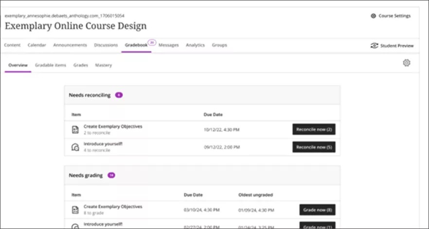 new Needs Reconciling section on the Overview tab