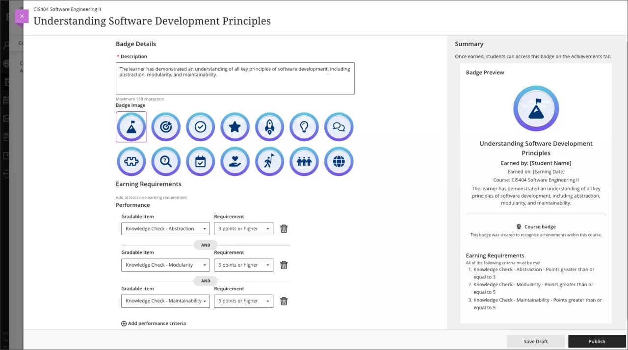 apprendre à configurer le badge Ultra Accomplissements