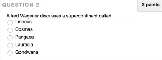 مثال على السؤال