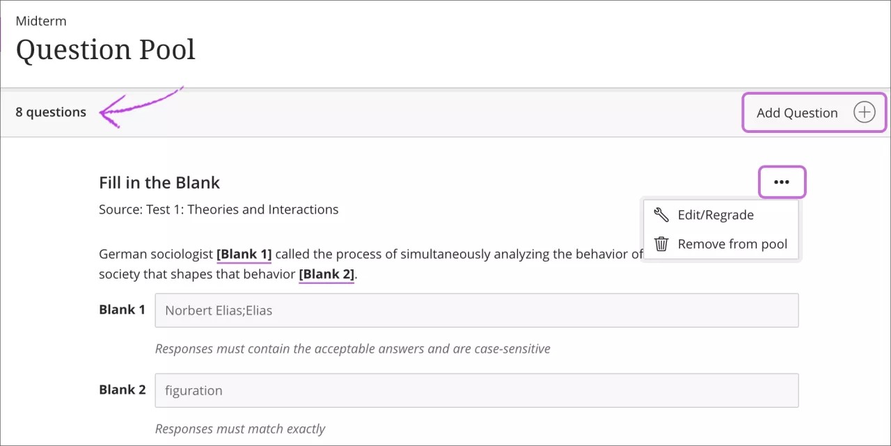 عرض مخزن أسئلة