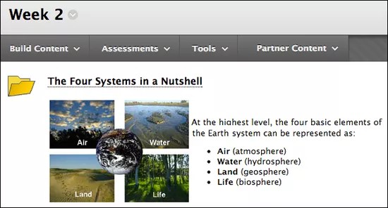 Ffolder cwrs o fewn Wythnos 2 o'r enw The Four Systems in a Nutshell.
