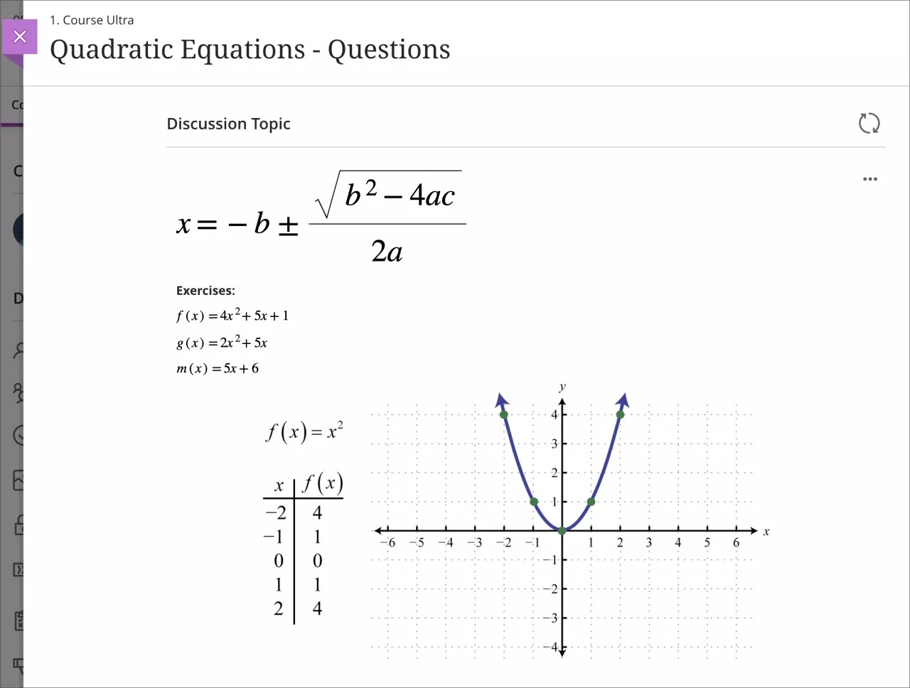 Ejemplo de tema de debate con fórmulas matemáticas