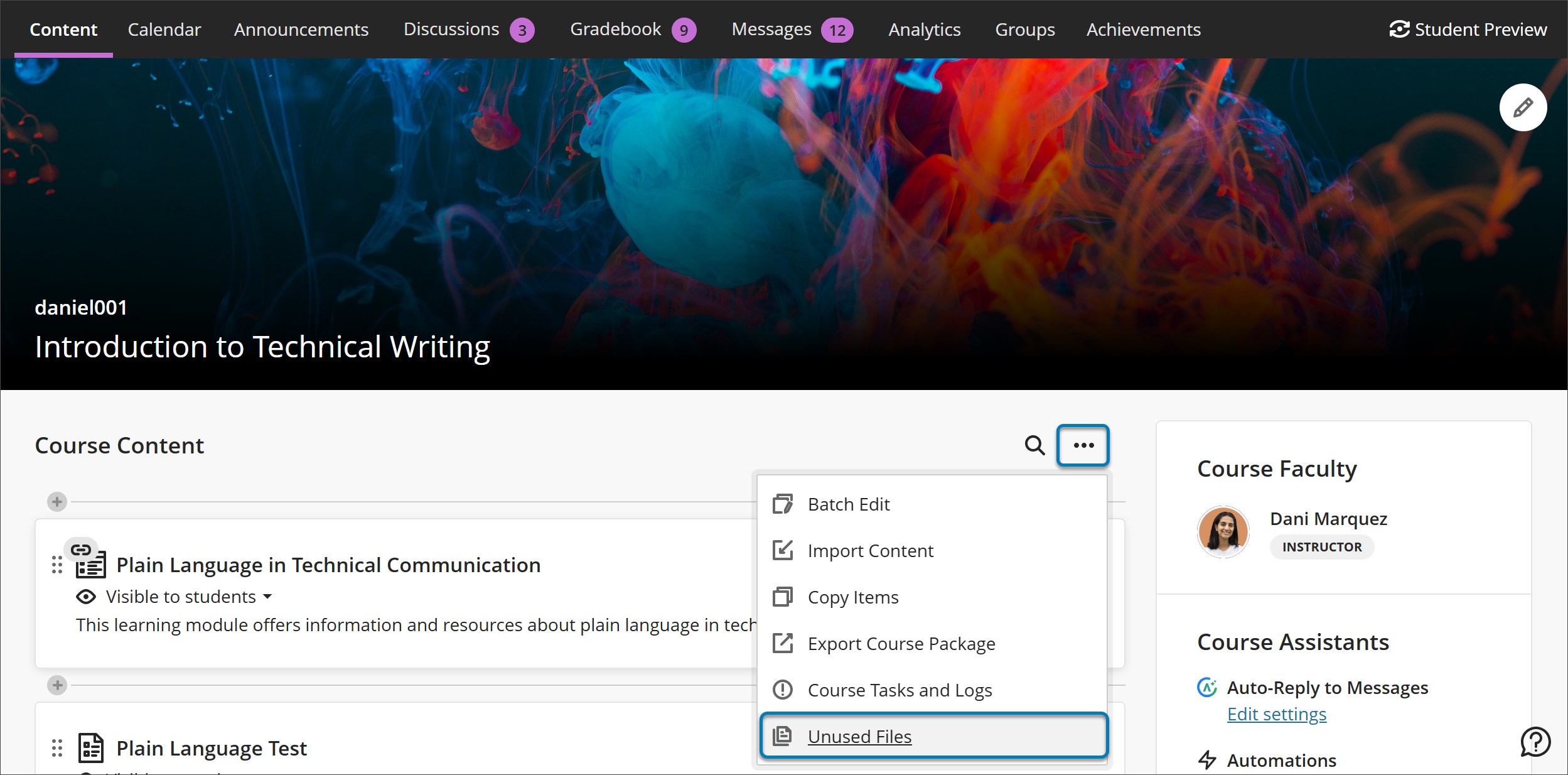 Outil Fichiers non utilisés