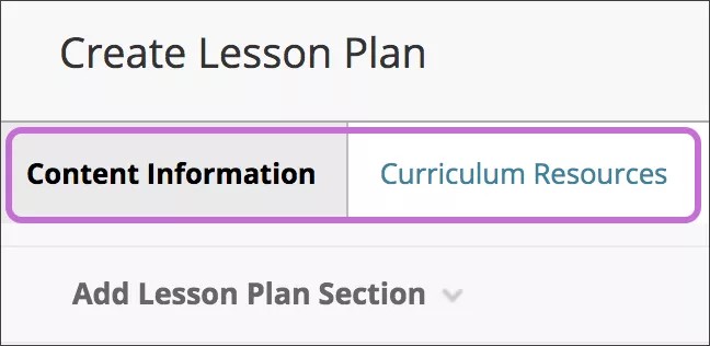 La fenêtre Créer un plan de cours