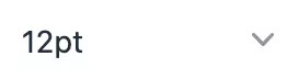 字体大小选择