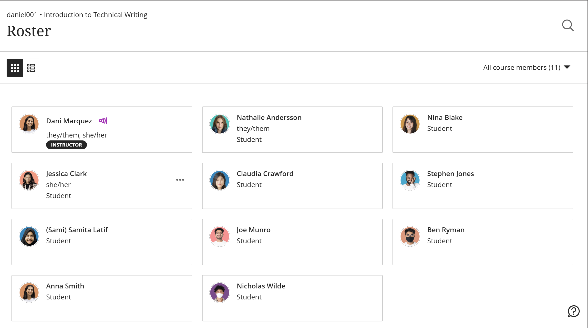 Painel de Detalhes e ações à esquerda, com o link Lista em destaque e a tela Lista à direita.