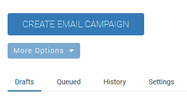 The Create Email Campaign button