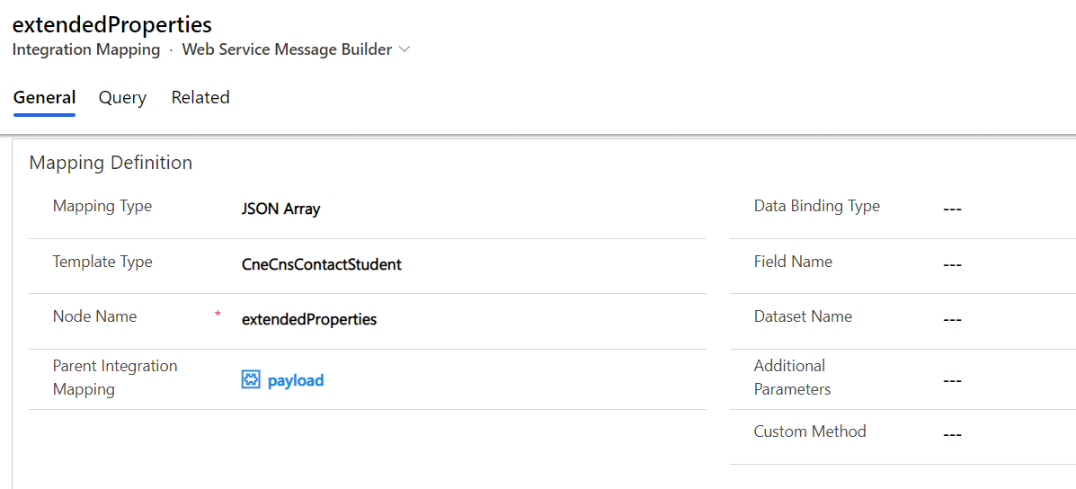 Integrating Extended Properties