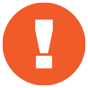 a red exclamation point