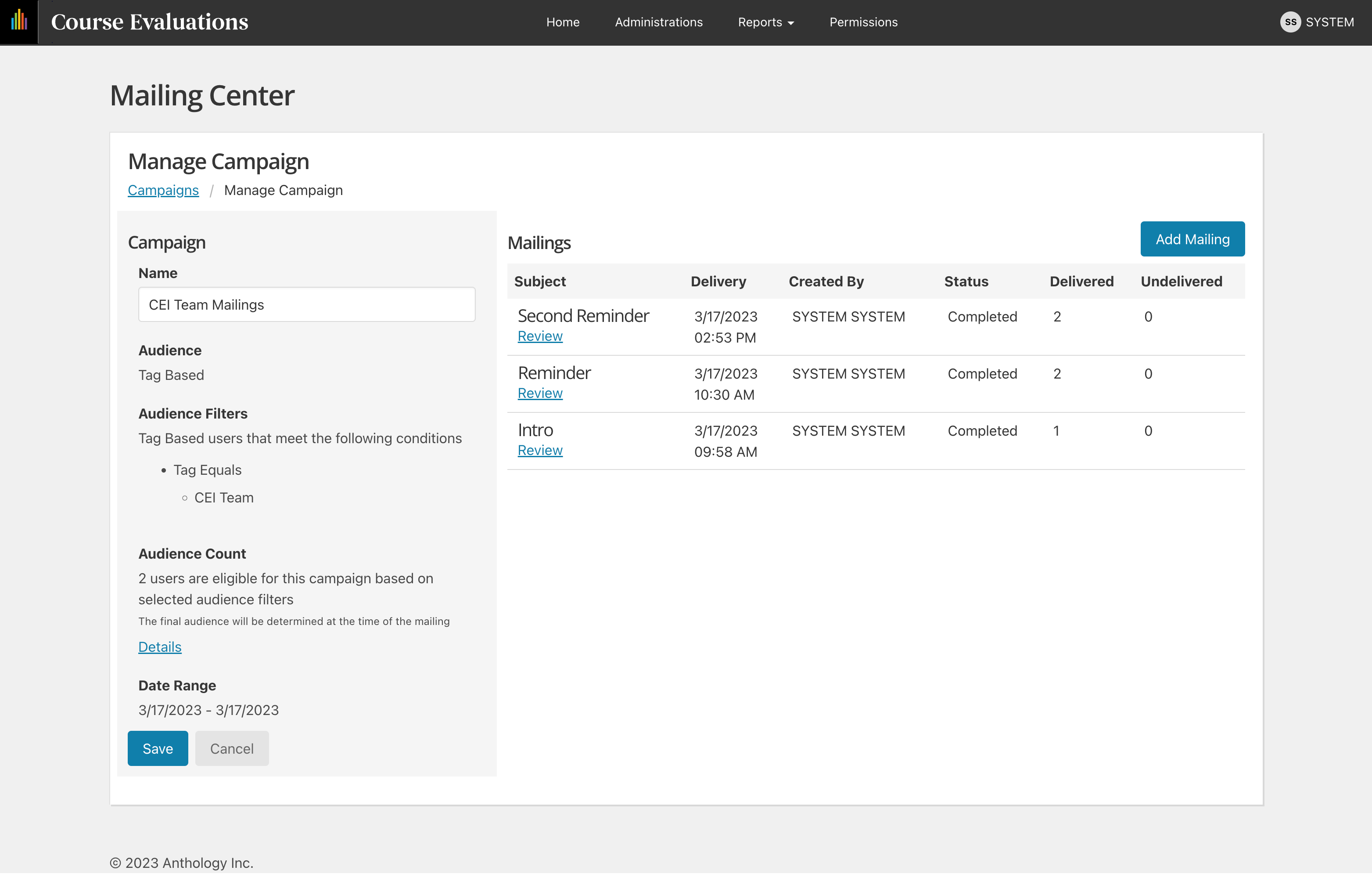 Manage in sent state