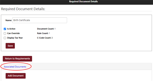 Associated Documents