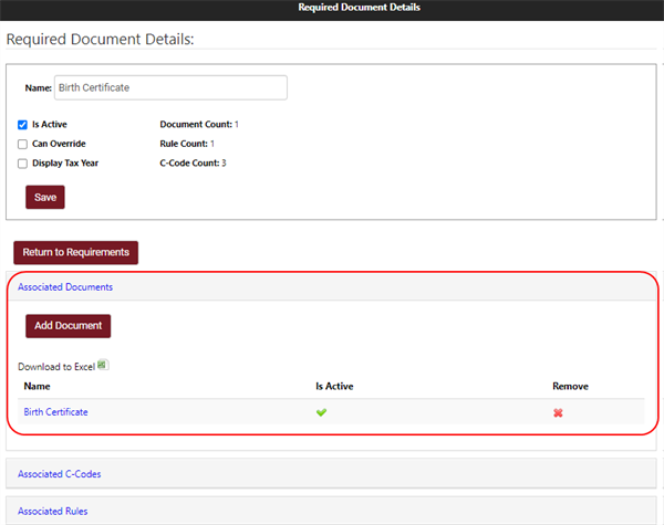 Associated Documents