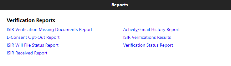 Verification Reports