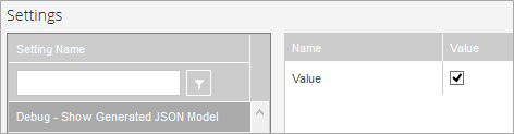 Show Generated JSON
