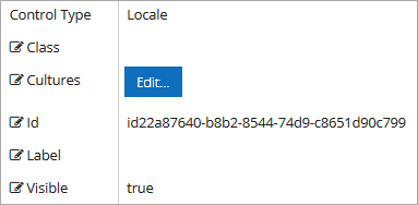 Locale properties