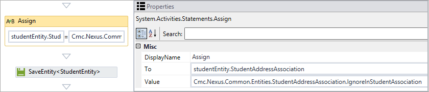 Assign student address