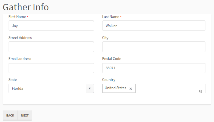 Gather Payment Information