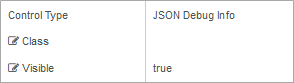JSON Debug Info properties