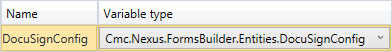 DocuSignConfig argument