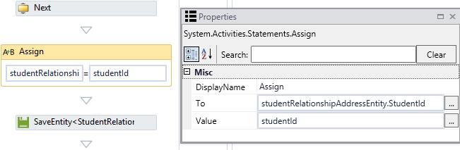 Assign StudentId