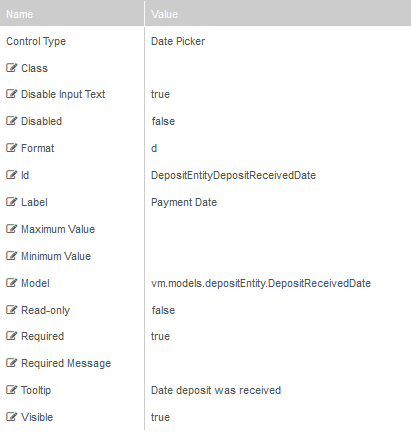 Payment Date Properties