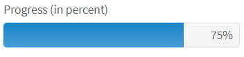 Progress Bar rendered
