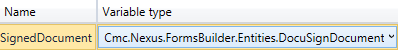 variable for GetSignedDocuments