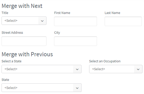 Merged Form Sections