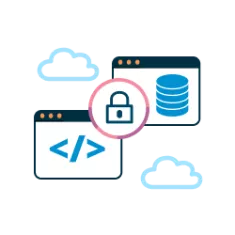 security, development and database icons