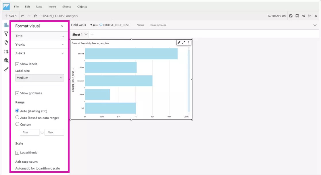 Formal visual options are highlighted on the left