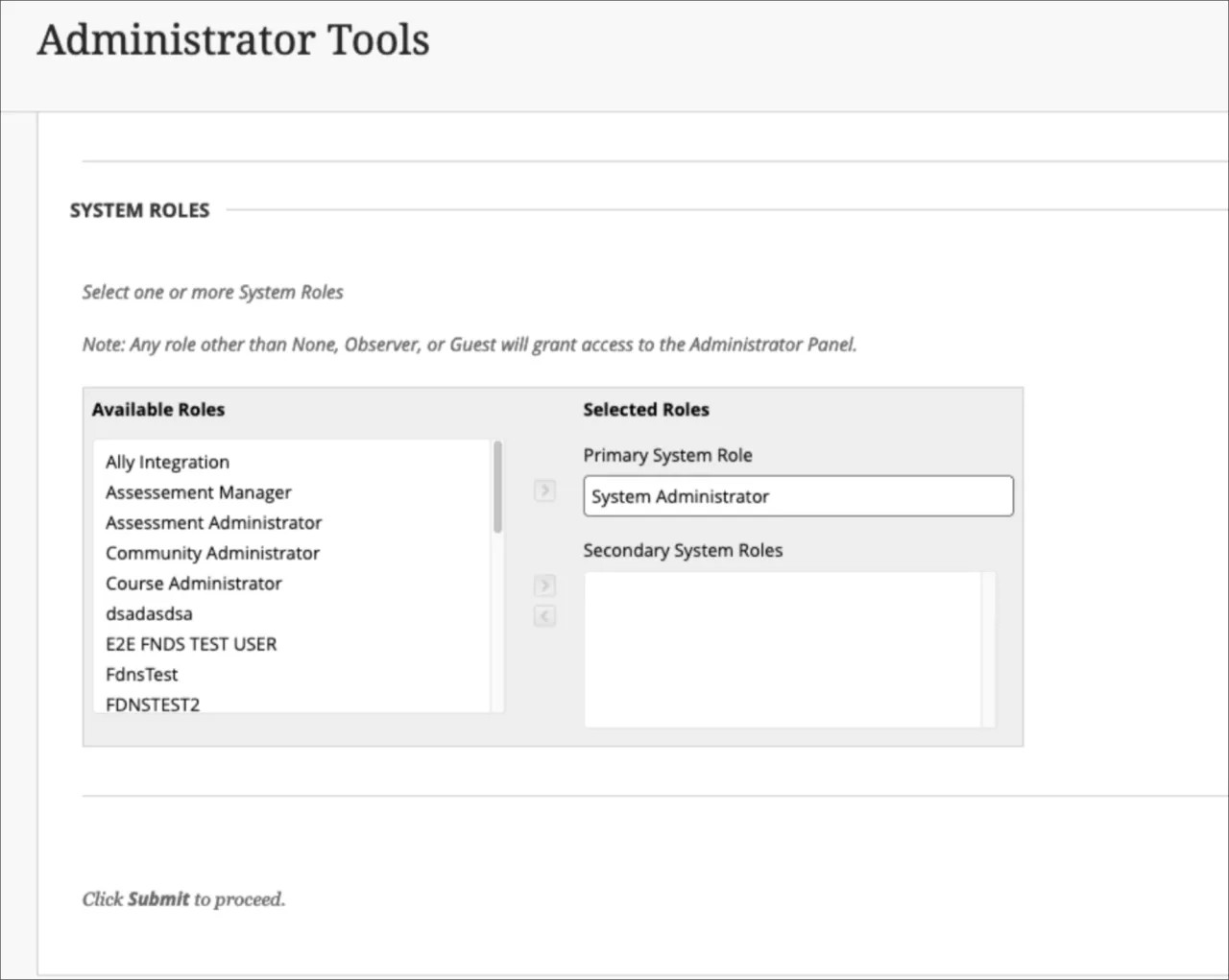 Asignar roles del sistema a los usuarios objetivo